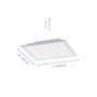 LED panely - LD 14470-16 FLEET LED stropní svítidlo, panel, 29,5x29,5cm, moderní 4000K, s pohybovým senzorem - LEUCHTEN DIREKT / JUST LIGHT - foto 3