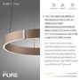 Kruhová - PN 2560-97 LED závěsné svítidlo PURE E-Clipse elektrické 2700-5000K bronz - PAUL NEUHAUS - foto 3