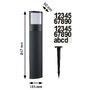 Sloupková - P 94515 LED stojací svítidlo Smart Home Zigbee Padea soumrakový senzor neláká hmyz IP44 847mm CCT 8,5W 230V antracit umělá hmota - PAULMANN - foto 3