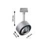 Svítidla - P 96769 URail LED lištový spot Aldan spot 8W CCT 230V matný chrom - PAULMANN - foto 3