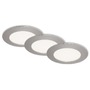 Kruhová - BRI 7284032 3ks sada LED vestavné svítidlo, pr. 12 cm, 8 W, matný nikl (starý kód: BRI 7284-032) - BRILONER - foto 3