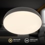 Kruhová - BRILO 3876015 Nikan stropní svítidlo pr.28,5 cm - 22W, 2300lm, LED, stmívatelné, CCT, dálkový ovladač, antracit - BRILO - foto 3