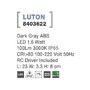 Nástěnná - NV 8403622 Venkovní nástěnné svítidlo LUTON tmavě šedý ABS LED 1.6W 3000K IP65 100-220V vč. driveru - NOVA LUCE - foto 3