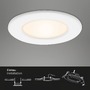 Kruhová - BRI 7053-016 LED vestavné svítidlo, pr. 11,5 cm, 6 W, bílé - BRILONER - foto 3