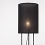 Stojací lampy - NV 9043301 Stojací lampa LEITH černé stínidlo a černý hliník E27 1x12W 230V IP20 bez žárovky - NOVA LUCE - foto 3
