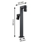 Sloupková - P 94825 LED stojací svítidlo Kimu neláká hmyz IP44 822mm 2200K 2x7,8W / 230V 70° antracit hliník - PAULMANN - foto 3