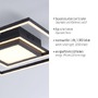 Hranatá - LD 14144-18 ASMIN LED stropní svítidlo černé hranaté s nastavitelnými zónami klasickým vypínačem 3000K - LEUCHTEN DIREKT / JUST LIGHT - foto 3
