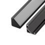Rohové profily - LED profil R6C černý rohový 16*16 - foto 3