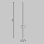 Dekorativní - M MOD237WL-L11B3K Nástěnné svítidlo Light stick 3000K 11W teplá bílá 750lm černý hliník - MAYTONI - foto 3