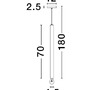 Subtilní - NV 9287949 Závěsné svítidlo NORWAY zlatý hliník zlatý kabel E27 1x12W 230V IP20 bez žárovky - NOVA LUCE - foto 3