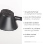 Stolní lampy pracovní - LD 14414-18 PUCKI LED stolní lampa černá bezdrátové nabíjení telefonu dotykový stmívač nastavitelné 3000K - JUST LIGHT - foto 3