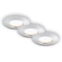 Kruhová - BRI 7204-038 3ks sada LED vestavné svítidlo, pr. 7,5 cm, chrom - BRILONER - foto 3