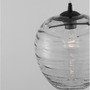 Koule - NV 9009258 Závěsné svítidlo EVLEEN matný černý kov a světle šedé sklo E27 1x12W 230V IP20 bez žárovky - NOVA LUCE - foto 3
