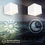 Nepřímé osvětlení - BRI 3879016 Borra nástěnné svítidlo - 1,5W, 100lm, bezdrátové, LED, s pohybovým čidlem, bílé - BRILONER - foto 3
