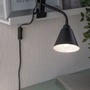 Stolní lampy s klipem - P 95430 Svítidlo se skřipcem Vitis Flexarm E14 černá a šňůrový vypínač - PAULMANN - foto 3