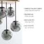 Vícečetná - LD 11395-79 GREEN WIDO LED stropní svítidlo 5 ramenné dřevo kouřová barva v udržitelném designu IP20 - LEUCHTEN DIREKT / JUST LIGHT - foto 3
