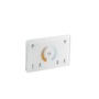 Ovladače - FAN RF-DMXPAD-2CH Nástěnný ovladač RF 2,4 GHz CCT bílá, 4 zóny 2 kanály, 230 V, připojitelný DMX512, 12 x 8 x 3,7 cm - FANEUROPE - foto 3