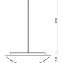 Kruhová - OS AUR60996 AURA P5 závěsné skleněné svítidlo bílá IP40 4000 K 27W LED DALI (původní kód OS 60996) - OSMONT - foto 3