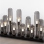Hranatá - NV 9028853 Stropní svítidlo GUSTAVE lehce kouřově šedé sklo a matná černá G9 12x5W 230V IP20 bez žárovky - NOVA LUCE - foto 3