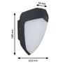 Nástěnná - P 94516 LED venkovní nástěnné svítidlo Smart Home Zigbee Ikosea neláká hmyz IP44 50x203mm CCT 4,4W 230V antracit umělá hmota - PAULMANN - foto 3
