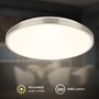 Kruhová - BRILO 3903012 Competo stropní svítidlo pr.33 cm - 22W, 2400lm, LED, teplá bílá, matný nikl - BRILO - foto 3