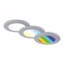 Kruhová - BRI 7035-034 RGB-CCT LED vestavná svítidla sada, pr.9,2 cm, 3x LED, 4,8 W, 450 lm, matný chrom - BRILONER - foto 3