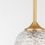 Koule - NV 9160211 Závěsné svítidlo MIRANO čiré strukturované sklo a broušená zlatá ocel G9 1x5W 230V IP20 bez žárovky - NOVA LUCE - foto 3