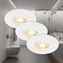 Kruhová - BRI 7046036 3ks sada LED vestavné svítidlo, pr. 9 cm, 5 W, bílé (starý kód: BRI 7046-036) - BRILONER - foto 3