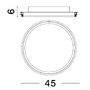 Kruhová - NV 9212911 Stropní svítidlo WILLOW zlatá ocel a akryl D45x6mm LED 40W - NOVA LUCE - foto 3