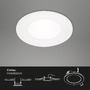 Kruhová - BRI 7125-436 AKCE - 3ks sada LED vestavná svítidla pr. 8,6 cm 3x 3W bílé - BRILONER - foto 3