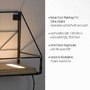 Dekorativní - LD 15277-18 BOARD LED nástěnné svítidlo, police 46x16x20cm, černá, tělo ze dřeva, teplá bílá, vypínač 3000K - LEUCHTEN DIREKT / JUST LIGHT - foto 3