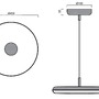 Kruhová - OS ZET60048 ZETA ST1 FP závěsné plastové svítidlo bílá IP40 3000 K 31W LED - OSMONT - foto 3