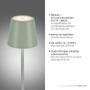 Dekorační - LD 19252-43 LED bateriové svítidlo zelené, stojací a stolní lampa, dotykový stmívač, IP54 pro venkovní použití 3000K - JUST LIGHT - foto 3