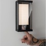 Solární - NV 9120711 Venkovní nástěnné svítidlo BAY antracitový hliník čiré sklo a akrylový difuzor LED 1.5W 3000K 3.7V 87st. IP65 solární / vypínač na těle / pohybové čidlo - NOVA LUCE - foto 3