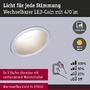 Koupelnová - P 98202 LED vestavné svítidlo 3-krokové-stmívatelné Cole Coin IP44 kruhové 88mm Coin 6W 230V stmívatelné 2700K stříbrná mat - PAULMANN - foto 3