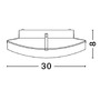 Plafoniéry - NV 600401 Stropní svítidlo ANCO matné bílé sklo chromovaný kov E27 1x12 W - NOVA LUCE - foto 3