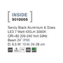 Zápichy - NV 9010005 Venkovní svítidlo s bodcem INSIDE černý hliník a sklo LED 7W 3000K 220-240V 24st. IP65 - NOVA LUCE - foto 3