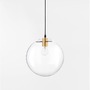 Koule - NV 9416925 Závěsné svítidlo MIRALE zlatý kov čiré sklo a černý PVC kabel E27 1x12W 230V IP20 bez žárovky - NOVA LUCE - foto 3