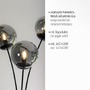 Stojací lampy - LD 14603-18 BIG WIDOW LED stojací svítidlo 3 ramenné, černá, dekorativní design, hra světla, prohnuté - LEUCHTEN DIREKT / JUST LIGHT - foto 3