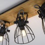 Bodová - LD 15119-18 TARO LED stropní svítidlo přírodní dřevo černá 3 ramenné otočné industriální design - LEUCHTEN DIREKT / JUST LIGHT - foto 3