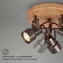Bodová - BRILO 2872-035 Bodové svítidlo pr. 21 cm 3xGU10 15W 1380lm antická šedá - BRILO - foto 3