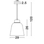 Polokoule - NV 9104263 Závěsné svítidlo VICTORIA modrý a bílý hliník bílý PVC kabel E27 1x12W IP20 bez žárovky - NOVA LUCE - foto 3