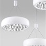 Kruhová - NV 17320201 Závěsné svítidlo LUMI zvenku matný bílý hliník a křišťál uvnitř LED 36W 3000K IP20 - NOVA LUCE - foto 3