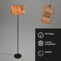Stojací lampy - BRI 1853014 Mata stojanová lampa, dekor s lístky, nožní vypínač, kávová barva - BRILONER - foto 3