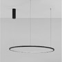 Kruhová - NV 9345605 Závěsné svítidlo TARQUIN černý hliník a akryl LED 48W 230V 3000K IP20 stmívatelné - NOVA LUCE - foto 3