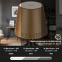 Na stůl - BRILO 7485017 LED nabíjecí stolní lampa, 11 cm, USB-C, 280lm, zlatá - BRILONER - foto 3