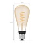 SmartHome Paul Neuhaus - PH 8719514301504 Hue Bluetooth LED White Ambiance filamentová žárovka Philips 8719514301504 E27 ST72 7W 550lm 2200-4500K černá, stmívatelná - PHILIPS (929002477901) - foto 3