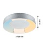 Kruhová - P 71095 LED stropní svítidlo Casca IP44 CCT 230V 23W hliník mat - PAULMANN - foto 3