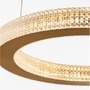 Kruhová - NV 9285410 Závěsné svítidlo FIORE antický zlatý mosazný hliník a akryl LED 40W 230V 3000K IP20 stmívatelné - NOVA LUCE - foto 3