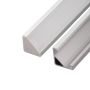 Rohové profily - LED profil R6 stříbrný rohový 16*16 - foto 3
